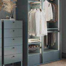 Emuca Kit tiroir à chaussures et rack ajustable Quartz pour armoires, glissières extension totale et à fermeture douce, Module 90cm, Finition Titane - Item2