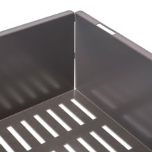 Emuca Kit panier métallique et rack ajustable Quartz pour armoires, glissières extension totale et à fermeture douce, Module 90cm, Finition Titane - Item4