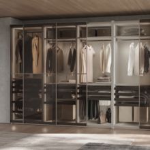 Emuca Kit de pantalonero de 7 varillas y bastidor regulable Quartz para armarios, guías de cierre suave y extracción total, Módulo 60cm, Acabado Titanio - Ítem2