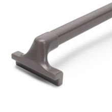 Emuca Kit de pantalonero de 7 varillas y bastidor regulable Quartz para armarios, guías de cierre suave y extracción total, Módulo 80cm, Acabado Titanio - Ítem4