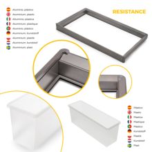 Emuca Kit de bandeja auxiliar, cesto y bastidor regulable Quartz para armarios, guías de cierre suave y extracción total, Módulo 70cm, Acabado Titanio - Ítem7