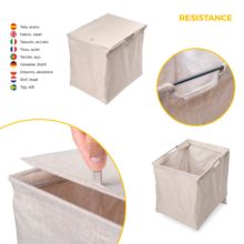 Emuca Kit de pantalonero de 7 varillas, cesto y bastidor regulable Quartz para armarios, guías de cierre suave y extracción total, Módulo 80cm, Acabado Titanio - Ítem8