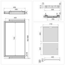 Emuca Kit de pantalonero de 7 varillas, cesto y bastidor regulable Quartz para armarios, guías de cierre suave y extracción total, Módulo 90cm, Acabado Titanio - Ítem12