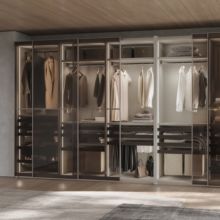 Emuca Kit de pantalonero de 7 varillas, cesto y bastidor regulable Quartz para armarios, guías de cierre suave y extracción total, Módulo 90cm, Acabado Titanio - Ítem3