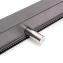 Emuca Bastidor con guías de cierre suave y extracción total para accesorios de armario Quartz, 812-838mm, Aluminio y Plástico, Titanio - Ítem13