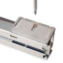 Emuca Bastidor con guías de cierre suave y extracción total para accesorios de armario Quartz, 837-863mm, Aluminio y Plástico, Titanio - Ítem18