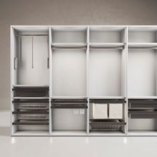 Emuca Bastidor con guías de cierre suave y extracción total para accesorios de armario Quartz, 837-863mm, Aluminio y Plástico, Titanio - Ítem8