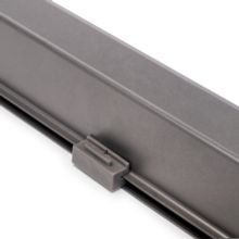 Emuca Bastidor con guías de cierre suave y extracción total para accesorios de armario Quartz, 862-888mm, Aluminio y Plástico, Titanio - Ítem12