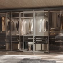 Emuca Bastidor con guías de cierre suave y extracción total para accesorios de armario Quartz, 862-888mm, Aluminio y Plástico, Titanio - Ítem4