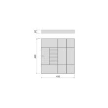 Emuca Cajón organizador para armarios y vestidores Quartz, 440 (M60), Eco-piel y madera, Titanio - Ítem5
