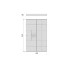 Emuca Cajón organizador para armarios y vestidores Quartz, 640 (M80), Piel ecológica y madera, Titanio - Ítem5