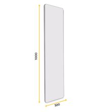 Emuca Espejo extraíble para interior de armario Quartz, con giro 180°, 1.000x300mm, Aluminio, vidrio y acero, Titanio - Ítem11