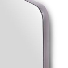 Emuca Espejo extraíble para interior de armario Quartz, con giro 180°, 1.000x300mm, Aluminio, vidrio y acero, Titanio - Ítem6