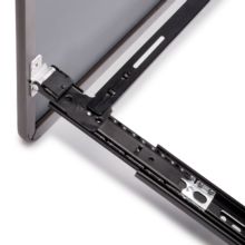 Emuca Espejo extraíble para interior de armario Quartz, con giro 180°, 1.000x300mm, Aluminio, vidrio y acero, Titanio - Ítem7