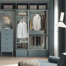 Emuca Lot de 7 tringles à pantalon pour armoires et dressings Quartz, Plastique et Aluminium, Titane - Item3