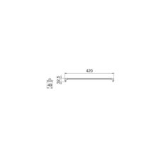 Emuca Lot de 7 tringles à pantalon pour armoires et dressings Quartz, Plastique et Aluminium, Titane - Item6