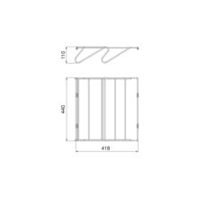 Emuca Cajón zapatero para armarios y vestidores Quartz, 440 (M60), Acero, Titanio - Ítem6