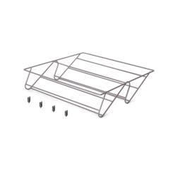 Emuca Cajón zapatero para armarios y vestidores Quartz, 440 (M60), Acero, Titanio