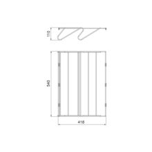 Emuca Cajón zapatero para armarios y vestidores Quartz, 540 (M70), Acero, Titanio - Ítem6