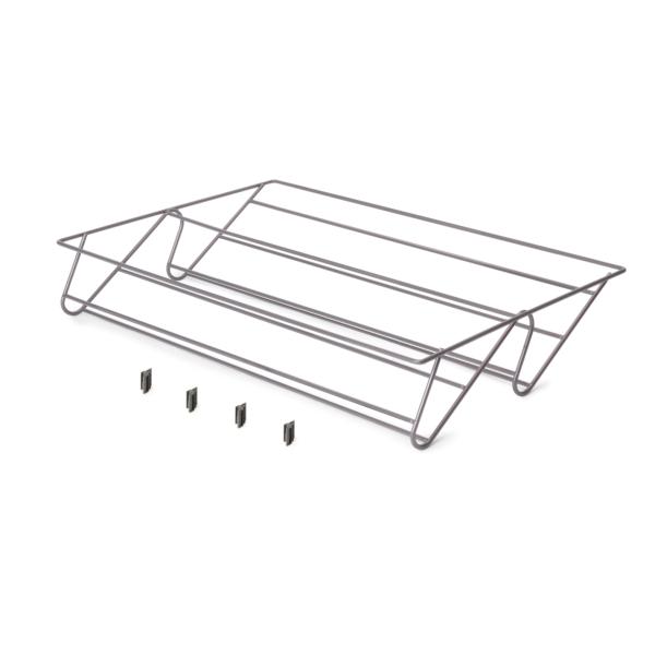 Emuca Cajón zapatero para armarios y vestidores Quartz, 540 (M70), Acero, Titanio