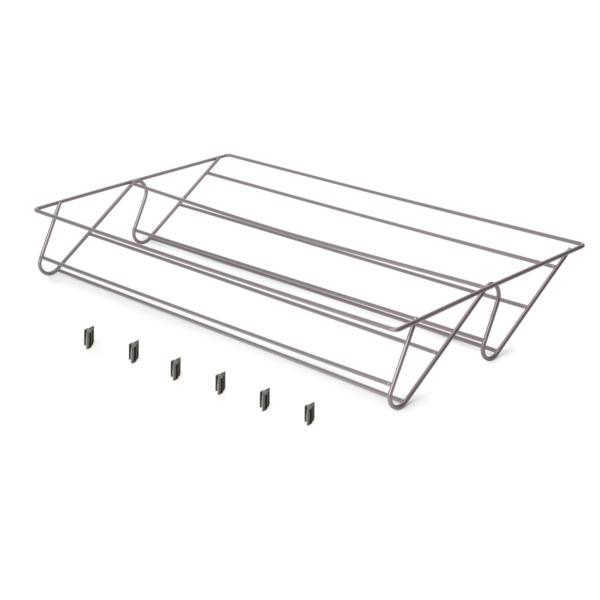Emuca Cajón zapatero para armarios y vestidores Quartz, 640 (M80), Acero, Titanio