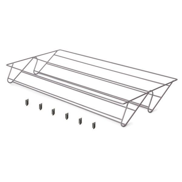 Emuca Cajón zapatero para armarios y vestidores Quartz, 740 (M90), Acero, Titanio