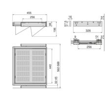 Emuca Kit de cajón zapatero extraíble para armarios Quartz, regulable, módulo 600mm, Acero, aluminio y plástico, Titanio - Ítem10