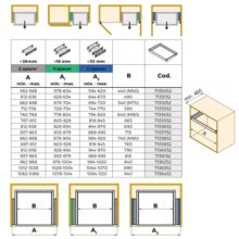 Emuca Kit de cajón zapatero extraíble para armarios Quartz, regulable, módulo 600mm, Acero, aluminio y plástico, Titanio - Ítem12