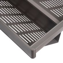 Emuca Kit de cajón zapatero extraíble para armarios Quartz, regulable, módulo 700mm, Acero, aluminio y plástico, Titanio - Ítem6