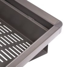 Emuca Kit de cajón zapatero extraíble para armarios Quartz, regulable, módulo 800mm, Acero, aluminio y plástico, Titanio - Ítem5