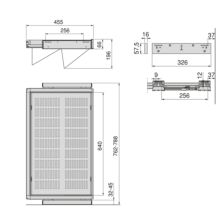 Emuca Kit de cajón zapatero extraíble para armarios Quartz, regulable, módulo 800mm, Acero, aluminio y plástico, Titanio - Ítem8