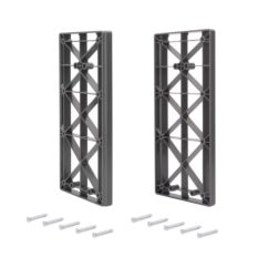 Emuca Suplemento lateral para colgador abatible para armario Sway, Plástico, Titanio