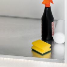 Emuca Protecteur de fond pour meuble de cuisine, 16mm, module 600mm, 568x580mm, Plastique et Aluminium, Aluminium naturel - Item8