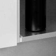 Emuca Protector de fondo para muebles de cocina, tablero 16mm, módulo 1.000mm, 968x580mm, Plástico y Aluminio, Aluminio natural - Ítem4