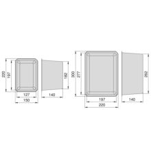 Emuca Kit de 4 cubos organizadores para cajón de baño Tidy, Plástico, Blanco - Ítem5