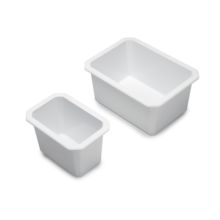 Emuca Kit de 6 bacs organisateurs pour tiroirs de salle de bains Tidy, en plastique, blanc - Item2