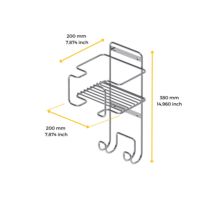 Emuca Soporte para tabla de planchar, accesorios de planchado y plancha, Acero, Cromado - Ítem1