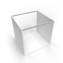 Emuca Kit de 4 profils transversaux pour meubles de cuisine Albeam, avec accessoires à visser, aluminium et plastique, anodisé mat - Item9