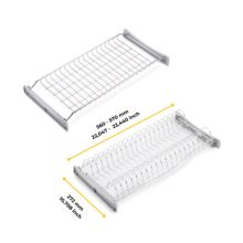 Emuca Escurreplatos para módulos altos Suprastar, módulo 600mm, Acero, Cromado - Ítem2