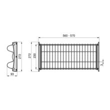 Emuca Égouttoir Suprastar pour module, 600, Acier, Chromé - Item7