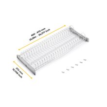 Emuca Escurreplatos para módulos altos Suprastar, módulo 700mm, Acero, Cromado - Ítem8