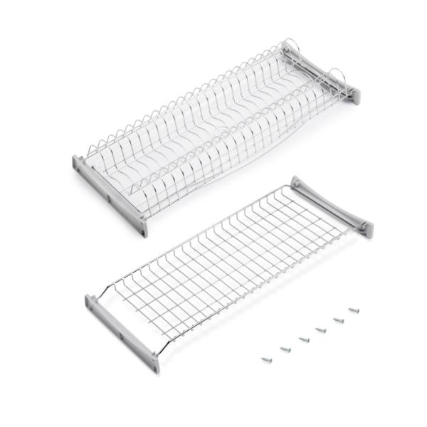 Emuca Escurreplatos para módulos altos Suprastar, módulo 700mm, Acero, Cromado