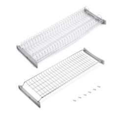 Emuca Escurreplatos para módulos altos Suprastar, módulo 800mm, Acero, Cromado