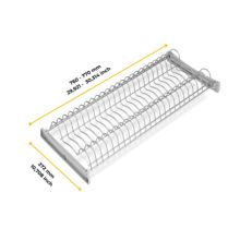 Emuca Escurreplatos para módulos altos Suprastar, módulo 800mm, Acero, Pintado aluminio - Ítem1