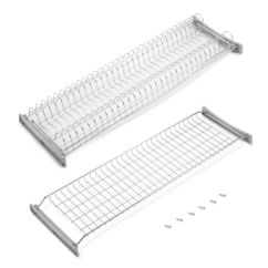 Emuca Escurreplatos para módulos altos Suprastar, módulo 900mm, Acero, Cromado