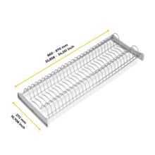 Emuca Escurreplatos para módulos altos Suprastar, módulo 900mm, Acero, Pintado aluminio - Ítem1