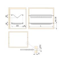 Emuca Escurreplatos acero inoxidable Drynox, módulo 450mm, Acero inoxidable - Ítem10