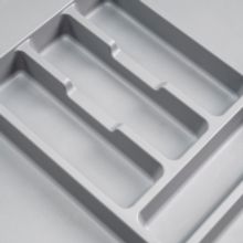 Emuca Cubertero Optima para cajón Universal, módulo 400mm, Plástico, Gris - Ítem4