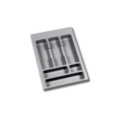 Emuca Range-couverts Optima pour tiroir universel, module 400mm, plastique, gris - Item