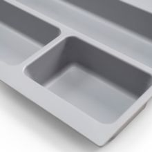 Emuca Cubertero Optima para cajón Universal, módulo 450mm, Plástico, Gris - Ítem7